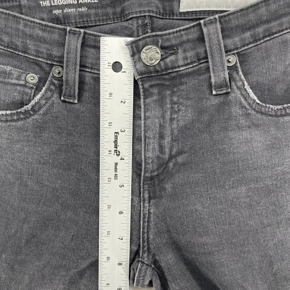 Adriano Goldschmied Jeans Women's Sz 28 Black Legging Super Skinny Ankle Stretch - Picture 4 of 10
